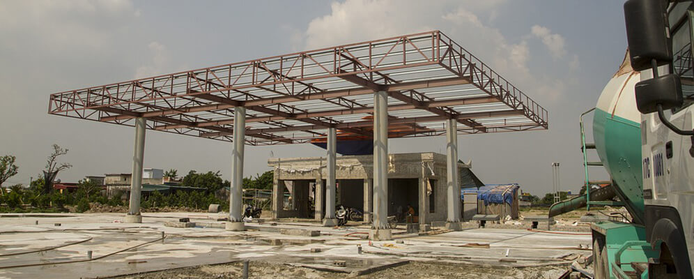 steel structure gas station