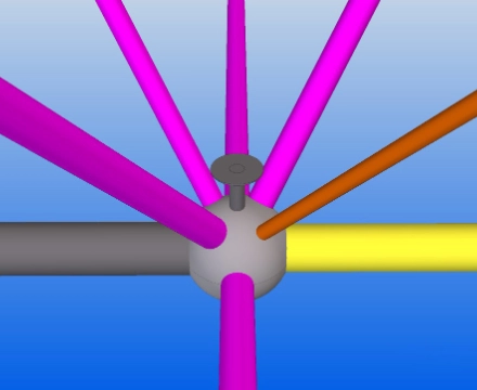 steel space frame nodes