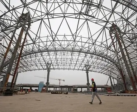 Steel Structure Space Frame Construction for Airport Terminal Project