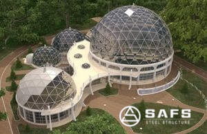 Steel structure glass dome: the perfect fusion of modern architecture and natural light