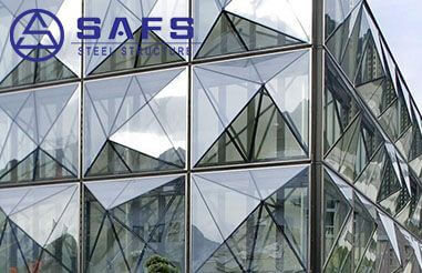 The application of steel frame glass curtain wall in building exterior wall decoration